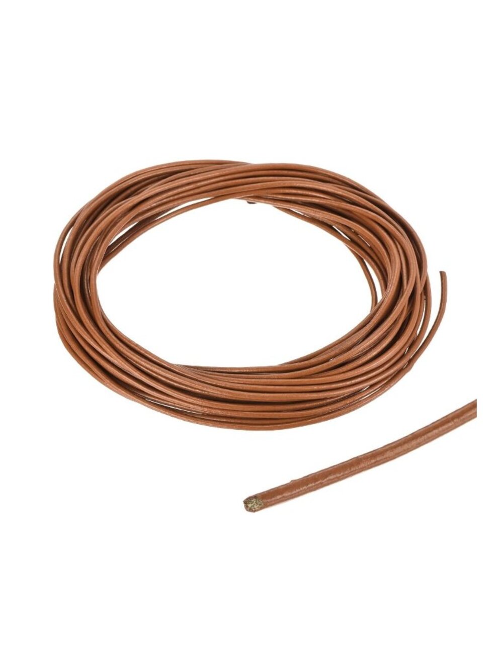 DMiotech 2mm Brown Leather Cord, 10m(11 Yards) Round Leather Rope Lace Leather S